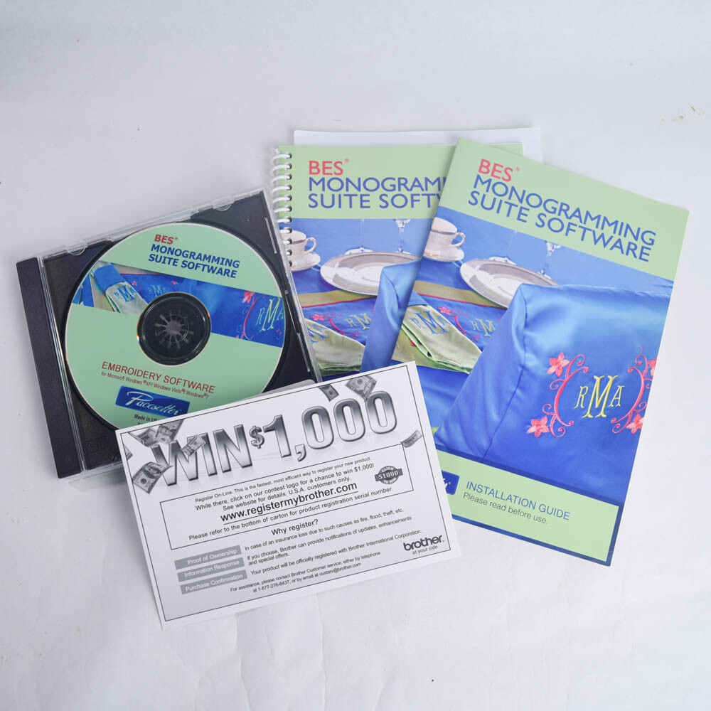 Brother BES Monogramming Suite Embroidery Software Pacesetter