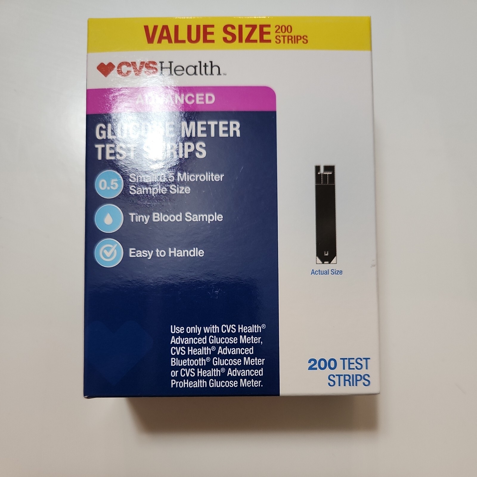 CVS Health Advanced Diabetic Test Strips 200ct Exp 2024+