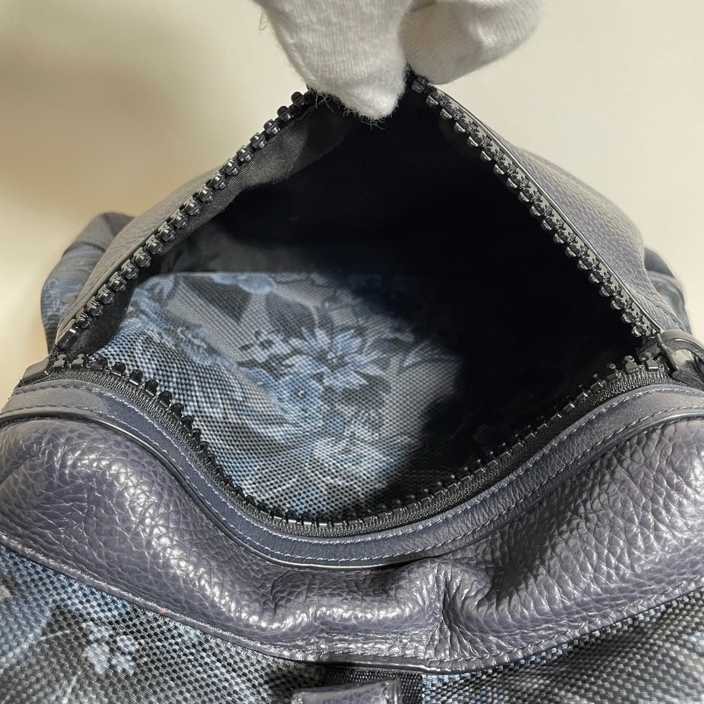 Coach Backpack Navy Floral Pattern from Japan