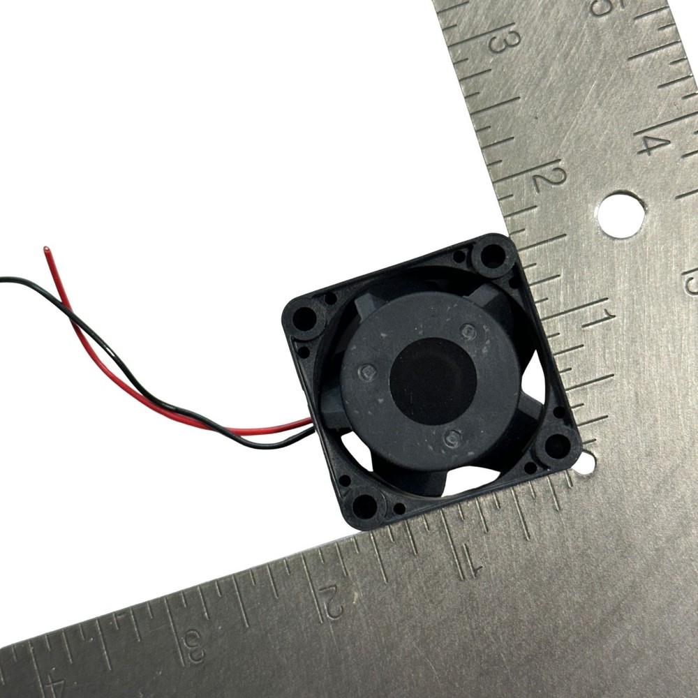 2-Pin Mini Cooling Fan 1.5" Computer Electronics Cooler, Black