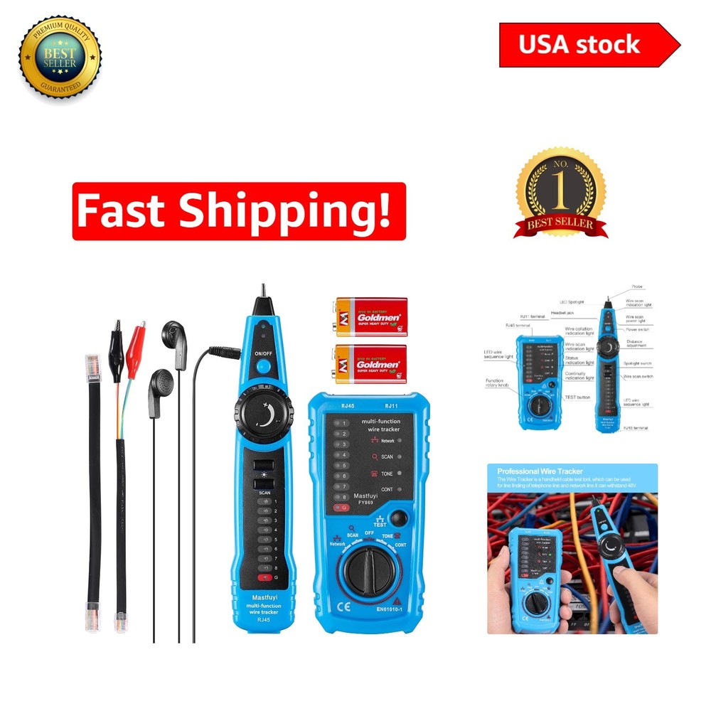 Comprehensive Cable Testing Kit with 48-  - Perfect for Technicians