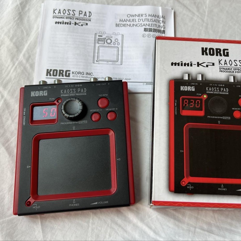 Korg Mini-KP Kaoss Pad Mini Dynamic Effect Synthesizer tested