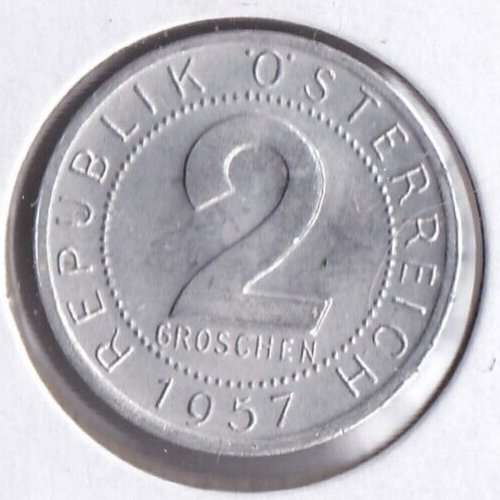 1957 Austria 2 Groschen L2