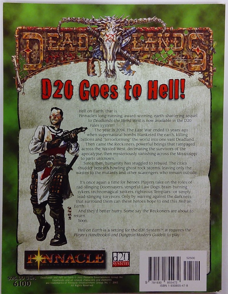 DEADLANDS SAVAGE WORLDS HELL ON EARTH: RULES PCE6100