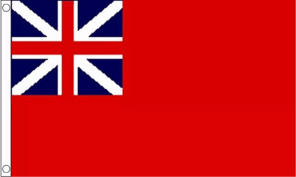 Colonial Merchant Navy Red Ensign Polyester Flag - 5ft. x 3ft