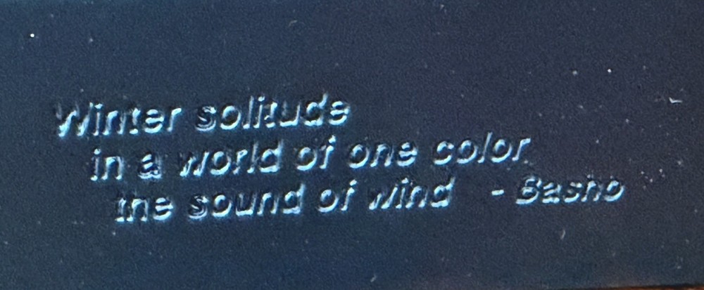 Winter Snow Globe With Quote