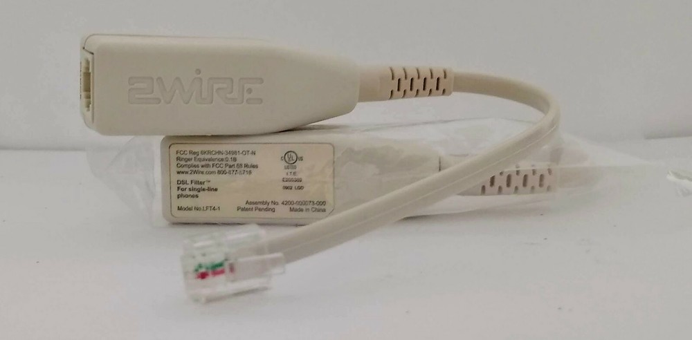 Three (3) 2WIRE DSL FILTERS MODEL LFT4-1