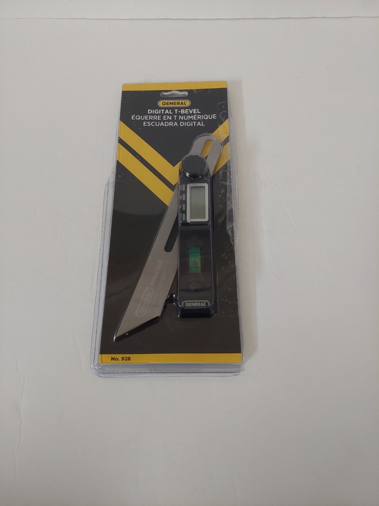 General Tools ANGLE-IZER T-Bevel Gauge & Protractor with Bubble #928 - Digital