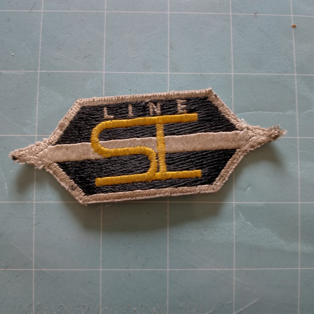 Line SI Black Silver and Gold Patch size 4x2
