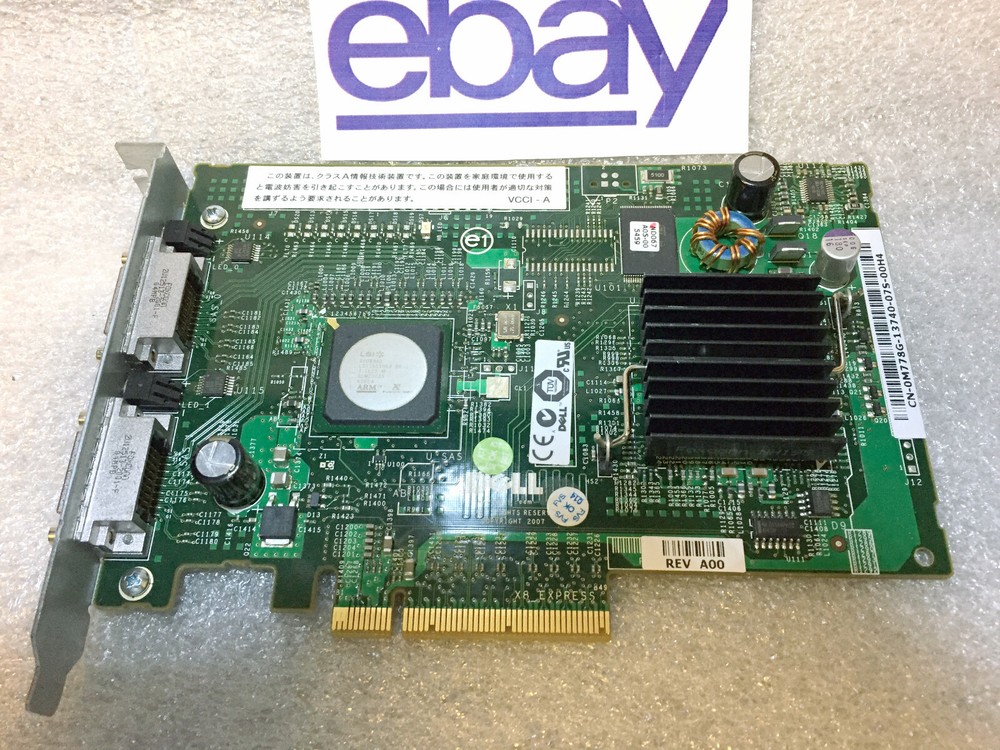 Dell M778G PERC 5/E DUAL CHANNEL EXTERNAL PCIe SAS Adapter RAID Controller