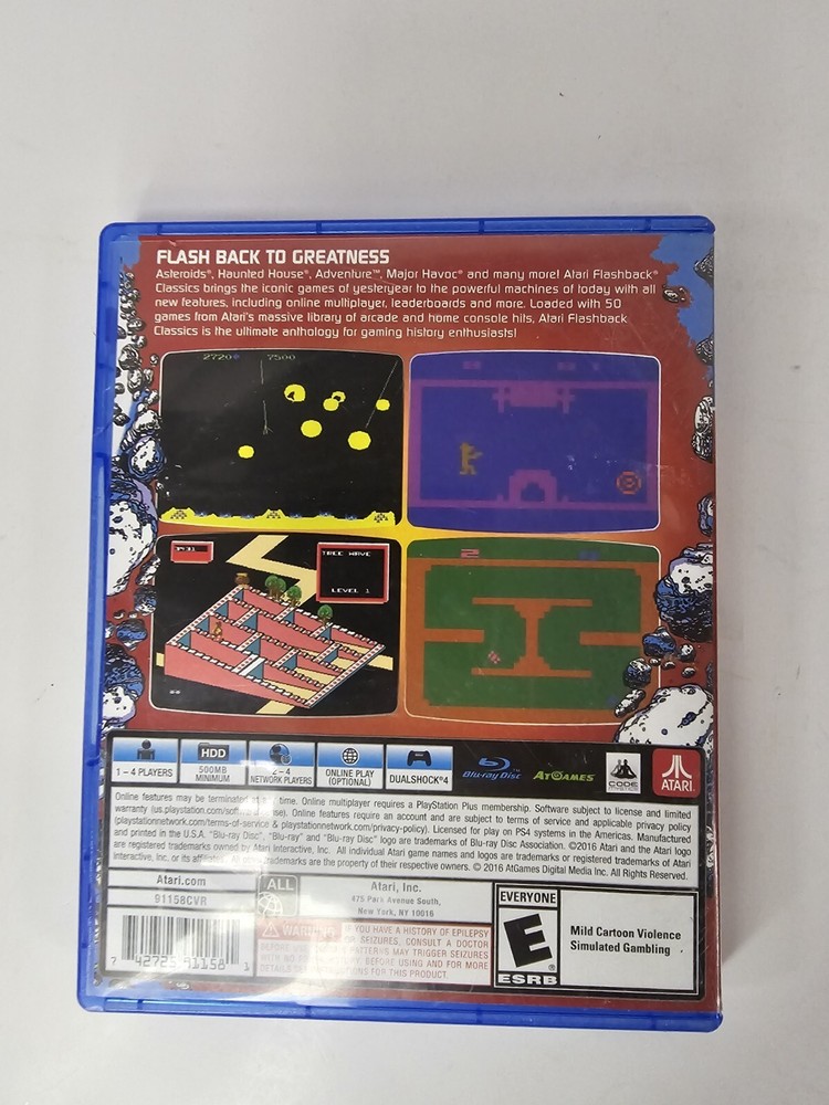 atari flashback classics vol 2 ps4 replacement case only NO GAME