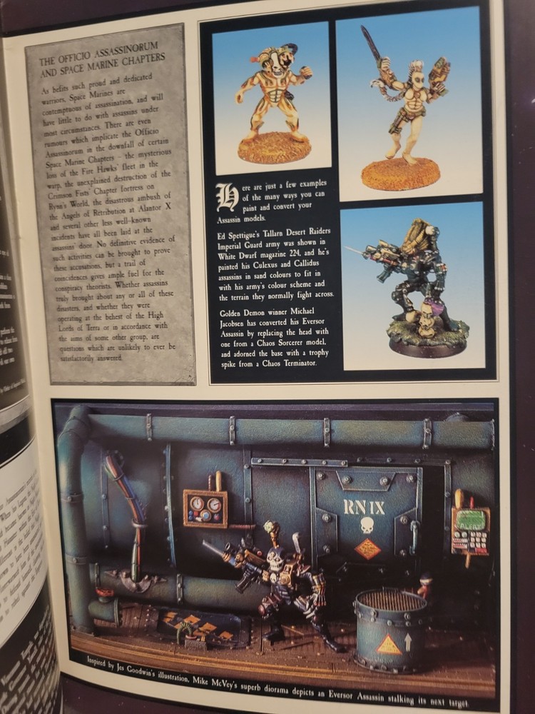 Warhammer 40k Codex Assassins Supplement Games Workshop Citadel Guide Book