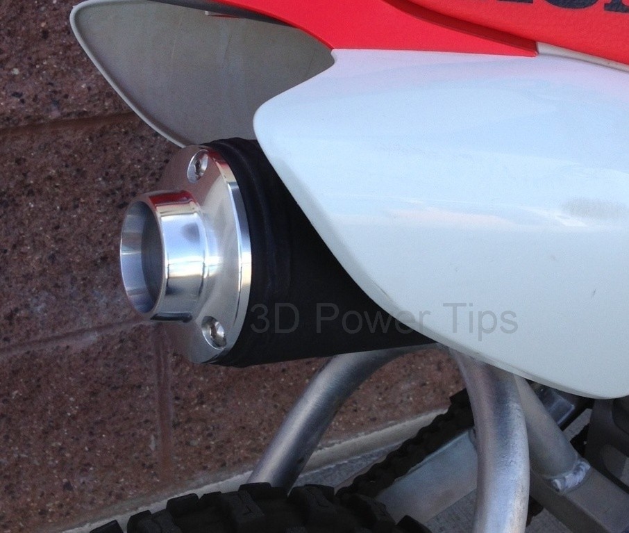 HONDA XR50 CRF50 XR70 CRF70 50 70 MUFFLER 2D POWER TIP w/ SPARK ARRESTOR SCREEN