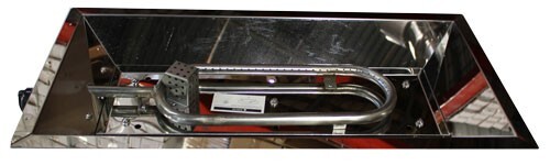 27" Rectangular Plug And Play Propane Fire Pit Burner