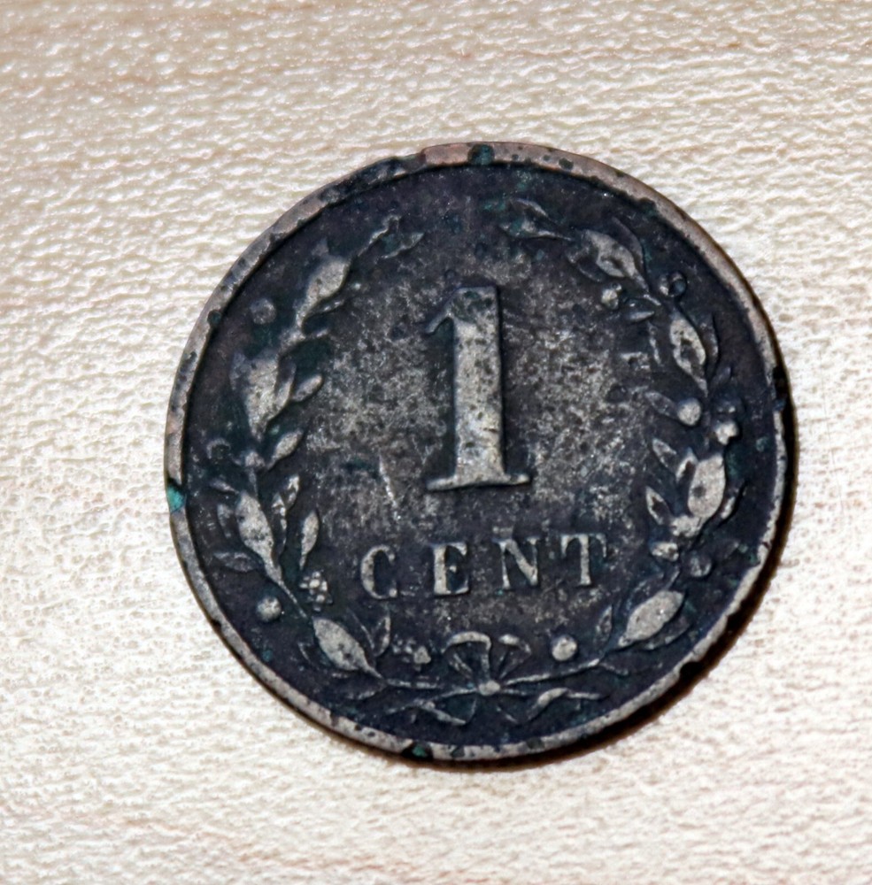 1900 Netherlands 1 Cent Large Date