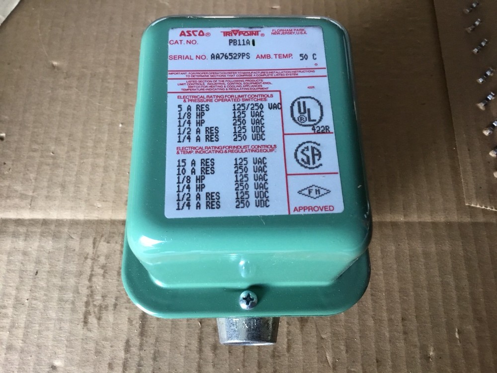 ASCO PRESSURE SWITCH PB11A1
