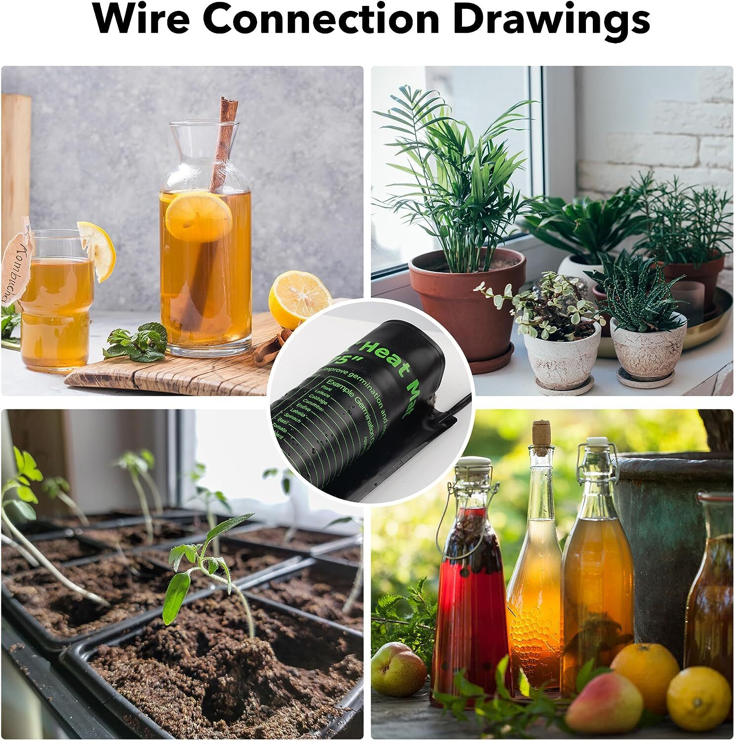 BN-LINK 4Pack Seedling Heat Mat Warm Hydroponic Heating Pad Waterproof 10" x 20"