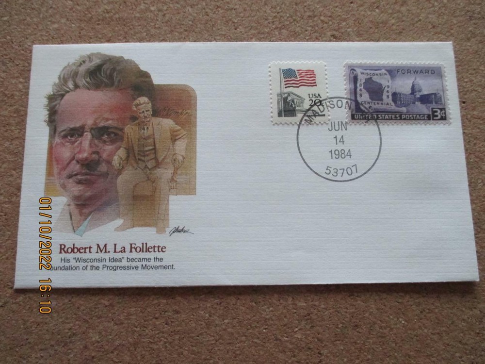 Wisconsin: 5 Various First Day Covers