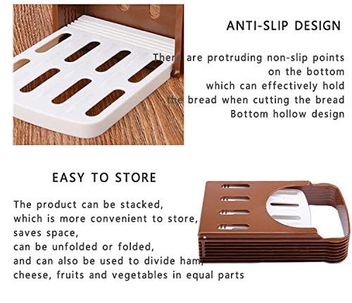 , Foldable Compact Bread Slicing Guide - Bake Slicer Cutter for Homemade Bread,