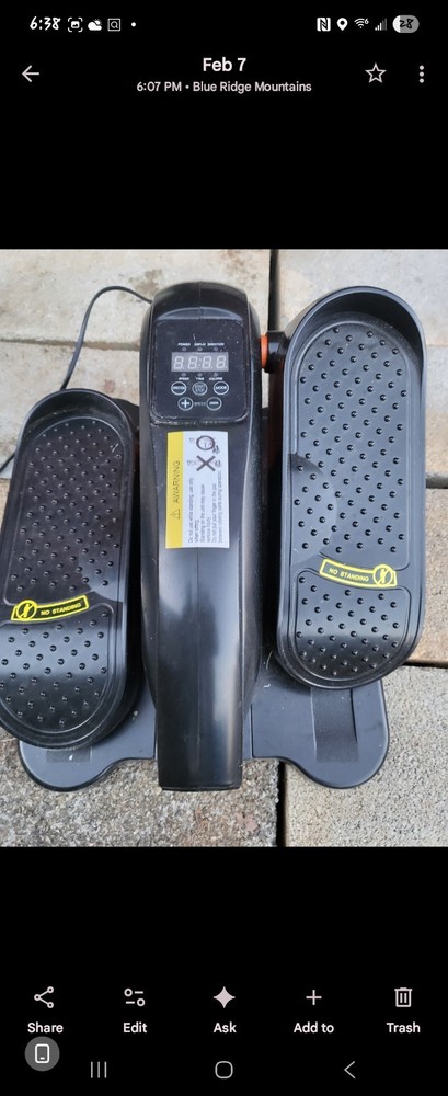elliptical exercise machine under desk electric