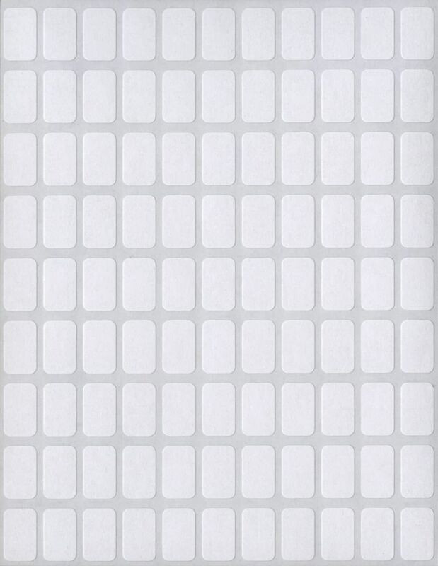 MACO White Rectangular Multi-Purpose Labels, 5/16 x 1/2 Inches, 1000 Per Box...