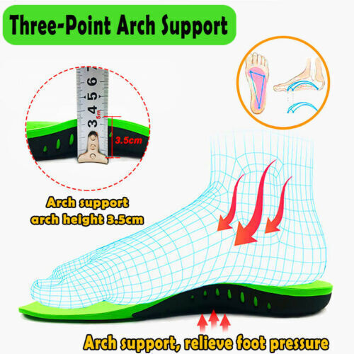 Orthotic Shoe Insoles Inserts Flat Feet High Arch Support for Plantar Fasciitis