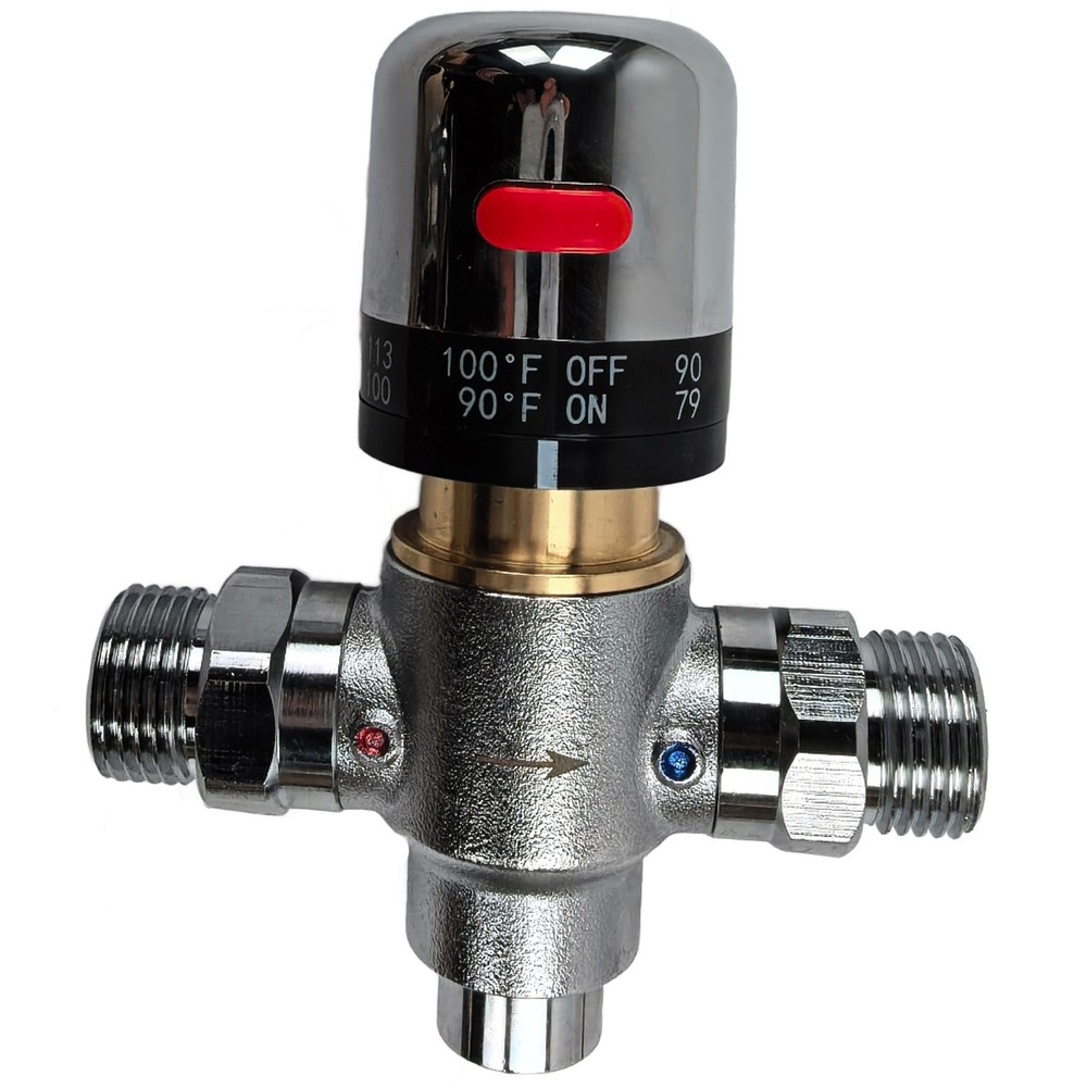 Sensor Valve Adjustable Temperature Bypass for Instant Hot Water Recirculating