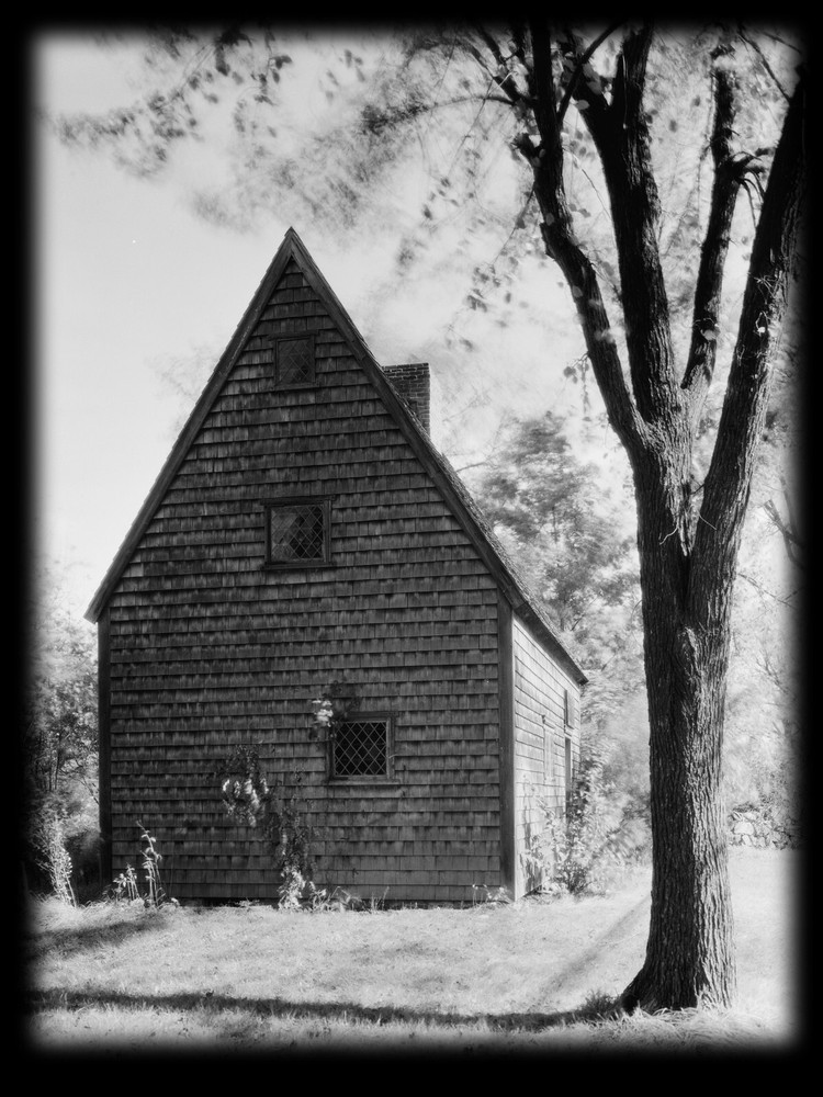 Traditional colonial shingled cottage, timber frame, printed architectural plans