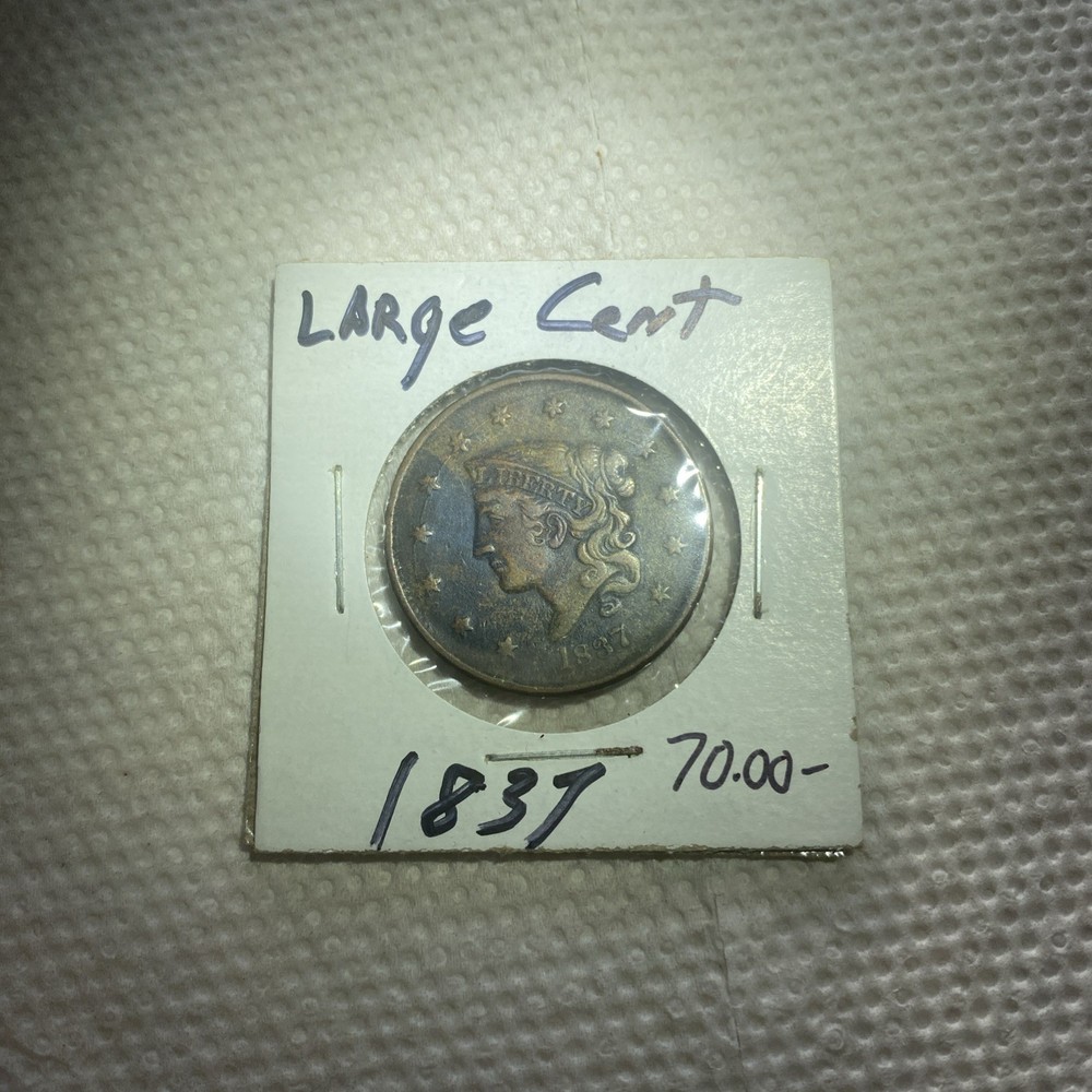 1837 US CORONET HEAD LARGE CENT