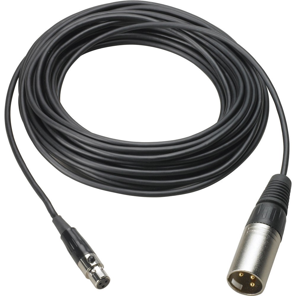 Audio-Technica PRO 44 Cardioid Condenser Microphone, 10 Ft XLR Cable, Bundle