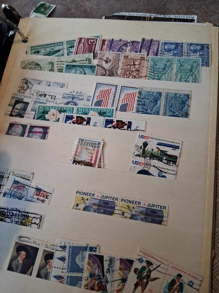 5000 + Stamps Post Marked 1 To 13 Cent
