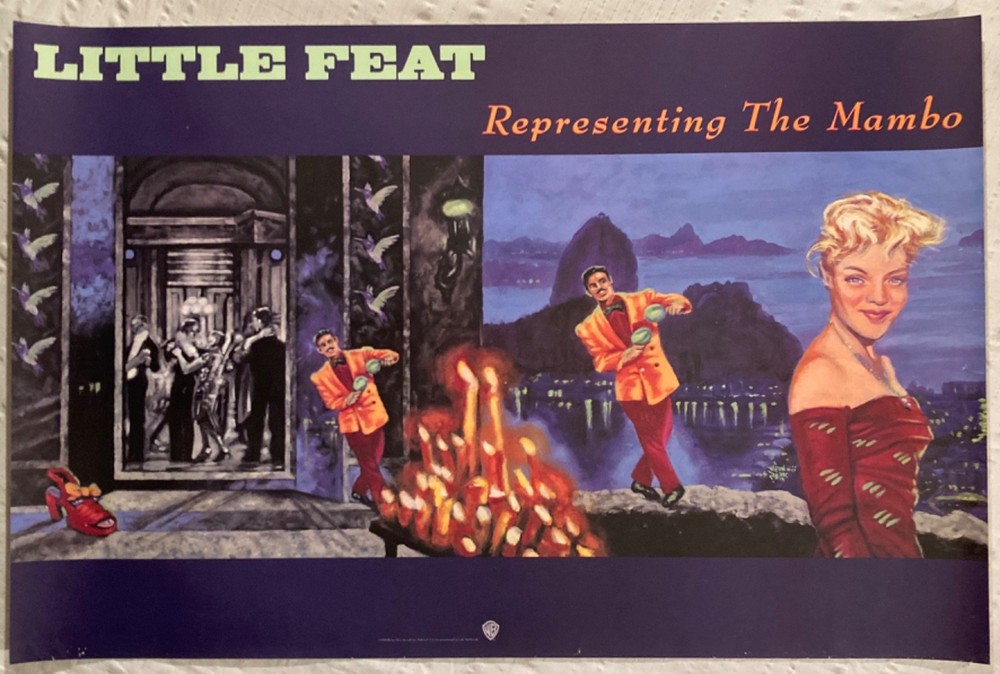 Little Feat 1990 Promo Poster Representing The Mambo C