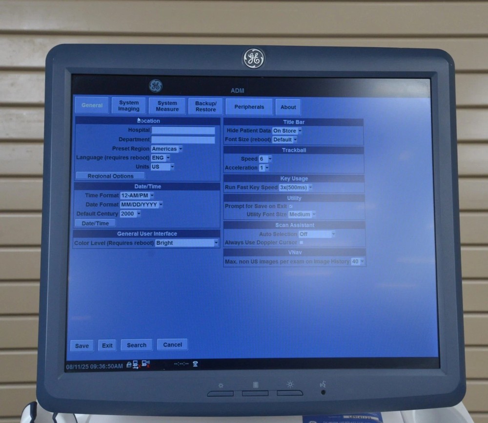 GE LOGIQ E9 Cardiovascular System 5205000-8
