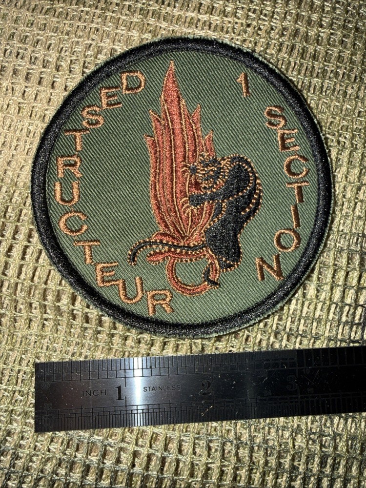 French Foreign Legion 2 Rep Section 1 Destructeurs Demolition Commando Patch