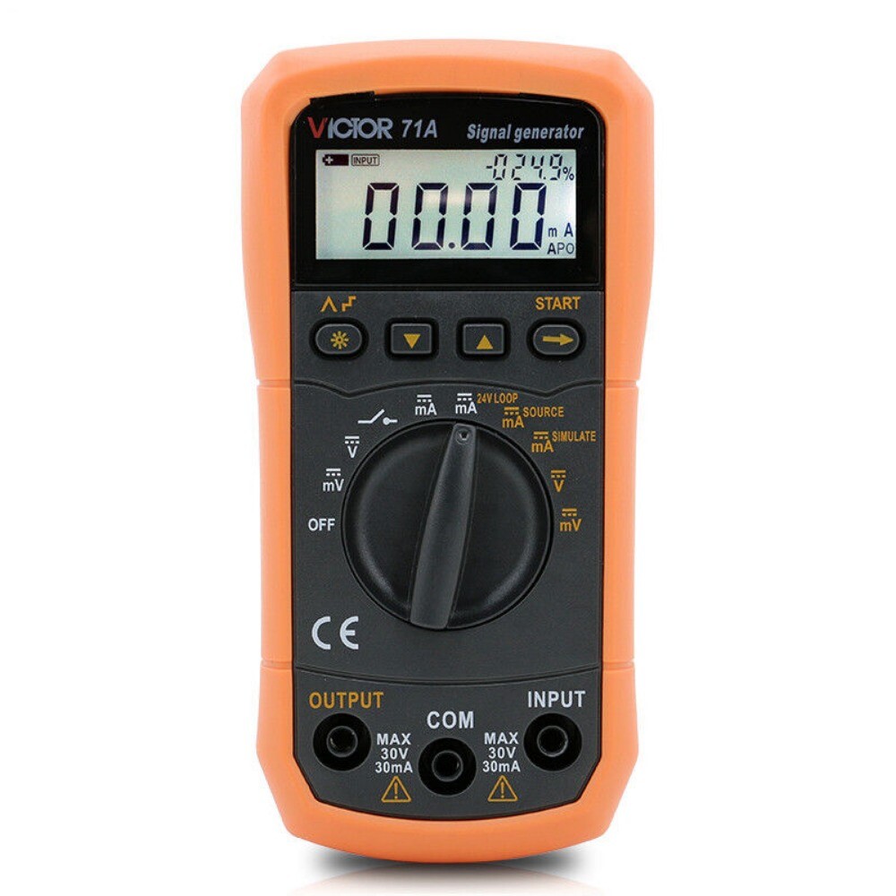 Loop Step Output DC Voltage Current Signal Generator Source Simulator Meter 24V
