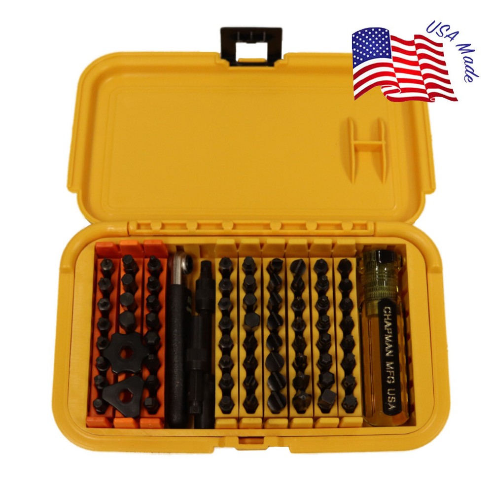 Chapman #1000 Mity Master Screwdriver Bit Set USA MADE MFG DIRECT