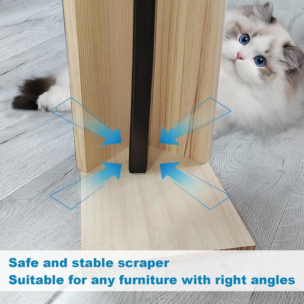 24" Tall Couch Corner Scratching Post with 3Pcs Replaceable 3 color