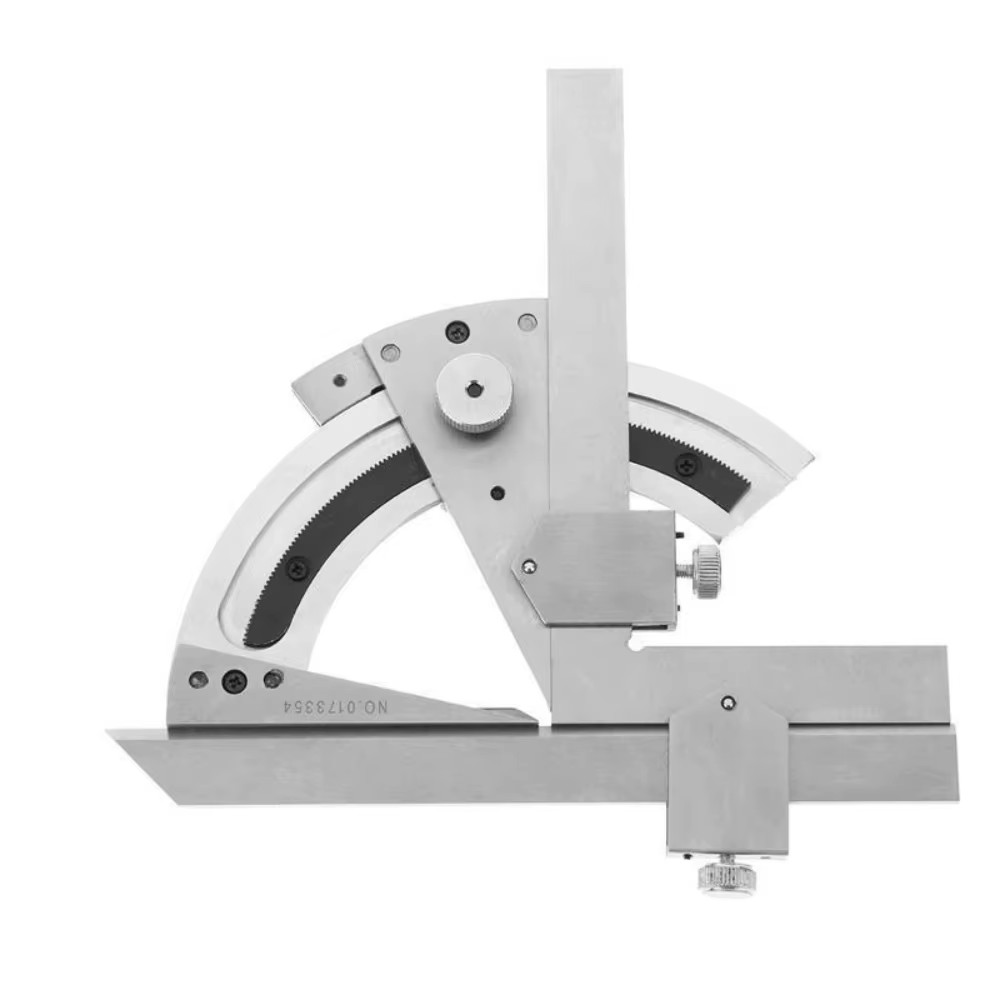 320° Universal Protractor 0.02 Precision Goniometer Angle Measuring Finder Ruler