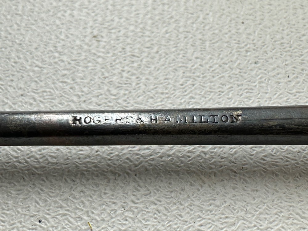 Glass Pickle Relish Sugar Fork Silver Castor Reed Barton Daisy Button EAPG