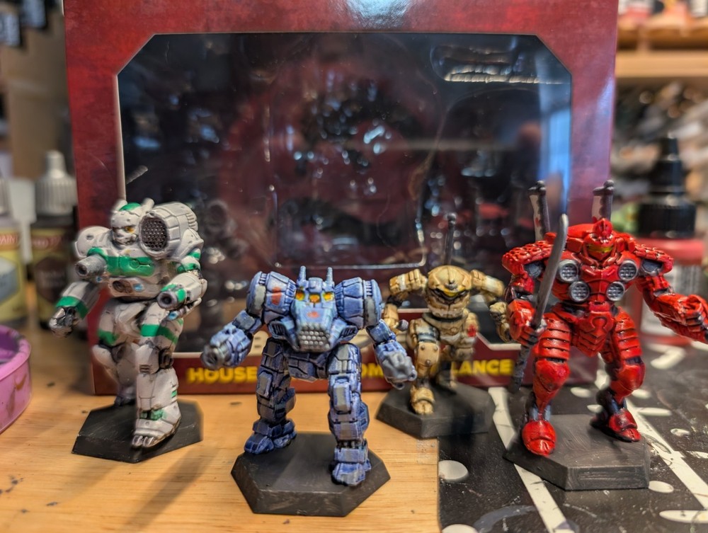 BattleTech: Miniature ForcePack - House Kurita Command Lance PAINTED