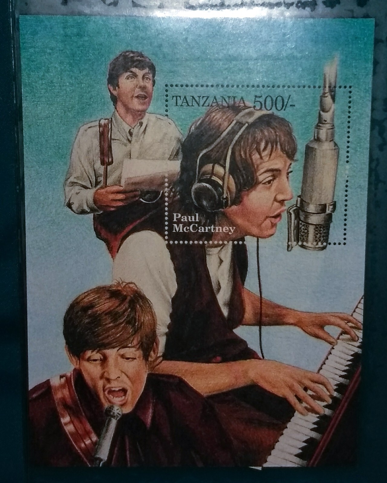 Beatles Stamps Rare NM CoA International Collector's Society - Tanzania Stamps