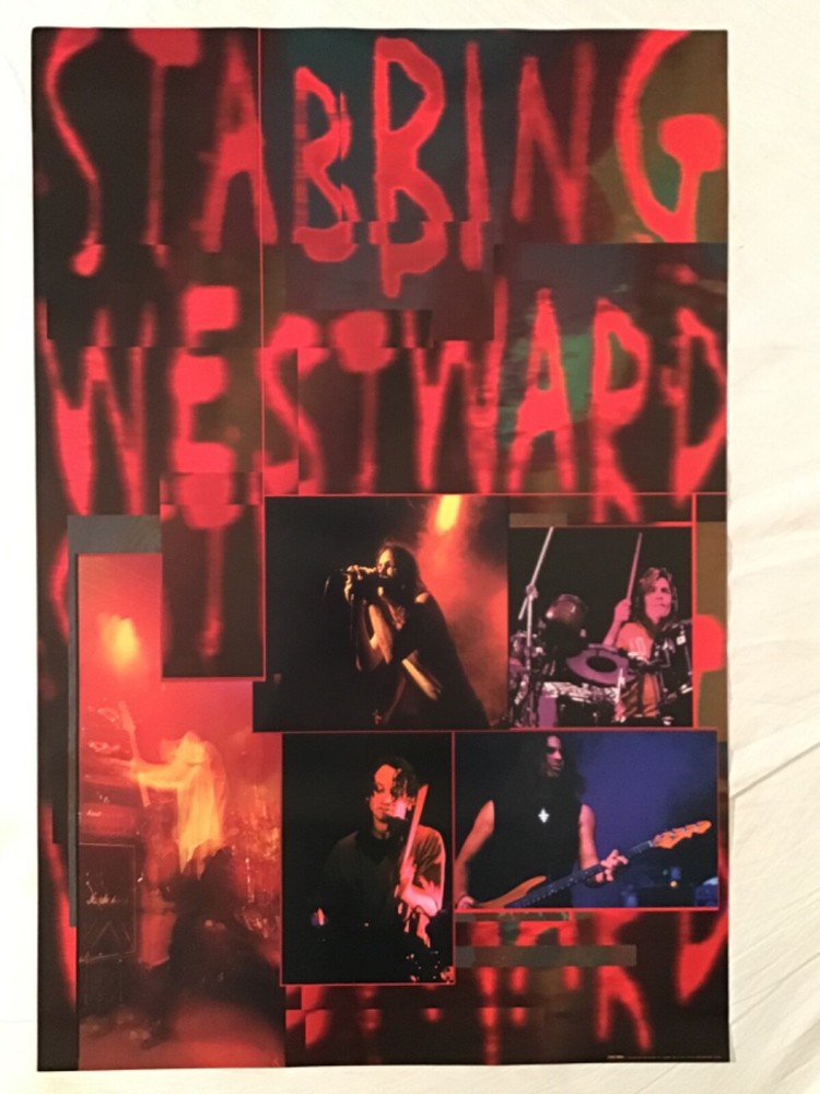 Stabbing Westward 1994 Promo Poster Ungod Industrial Rock Music New Condition