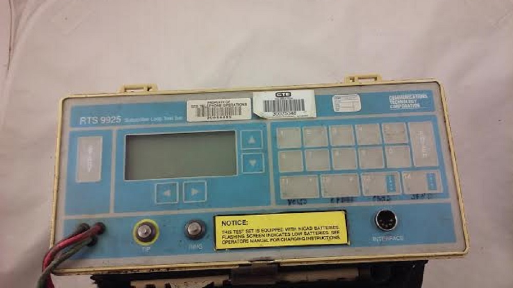 Communications Technology Corporation RTS 9925 Subscriber Loop Test Set