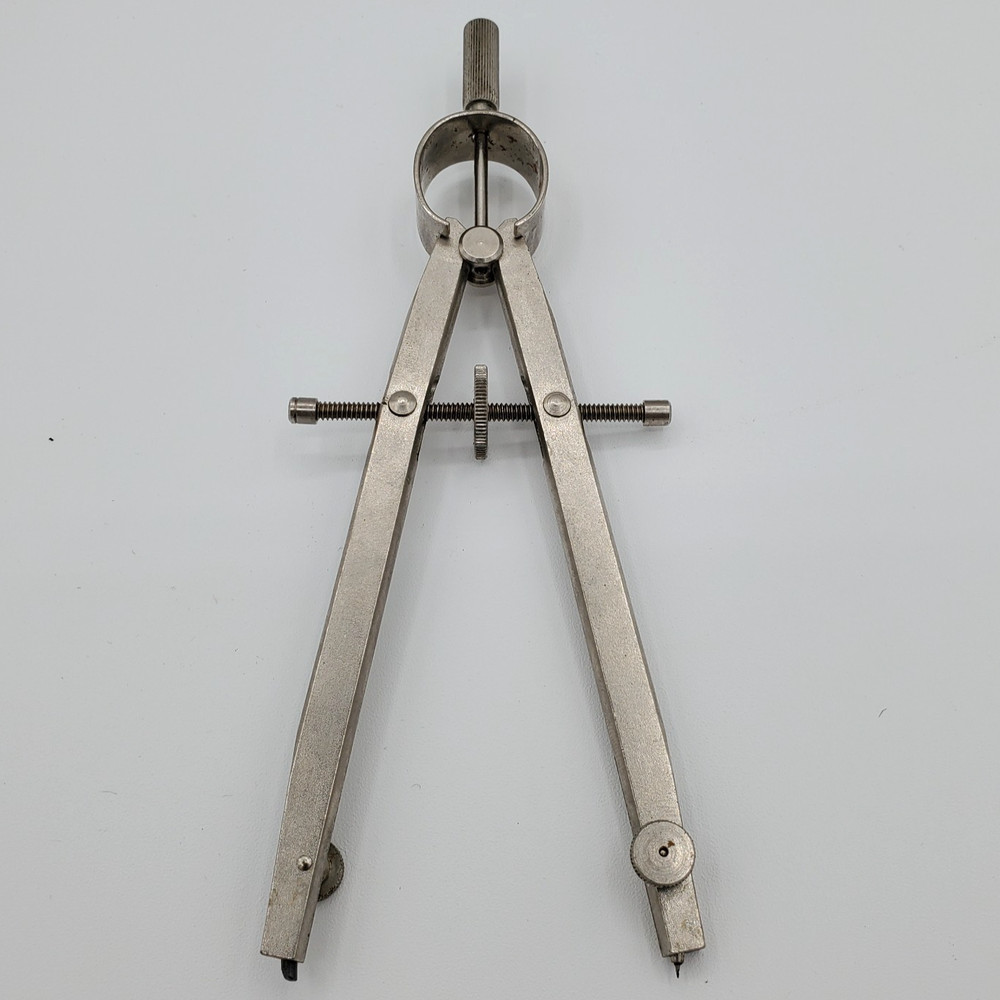 Alvin Basic Line 504 Drafting Compass Tool In Case Vintage West Germany