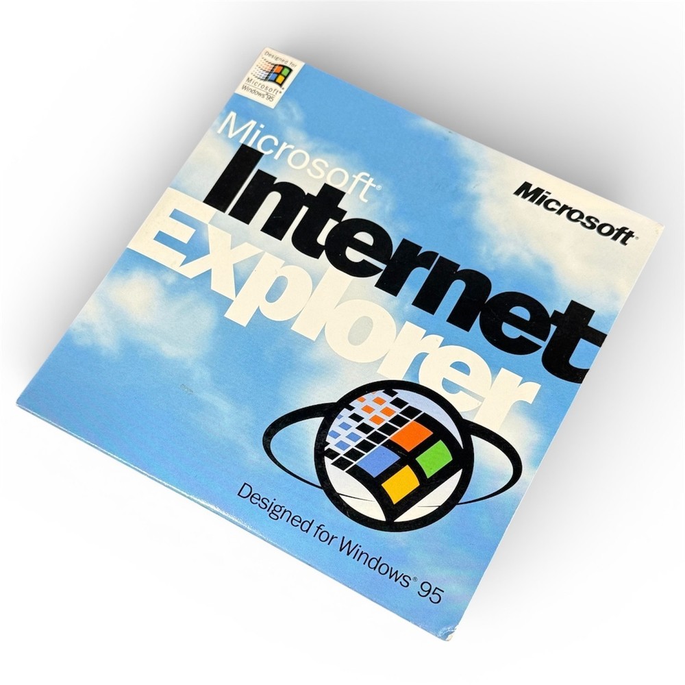 Vintage Microsoft Internet Explorer 2.0 Windows 95 CD-ROM Original Disc + Sleeve