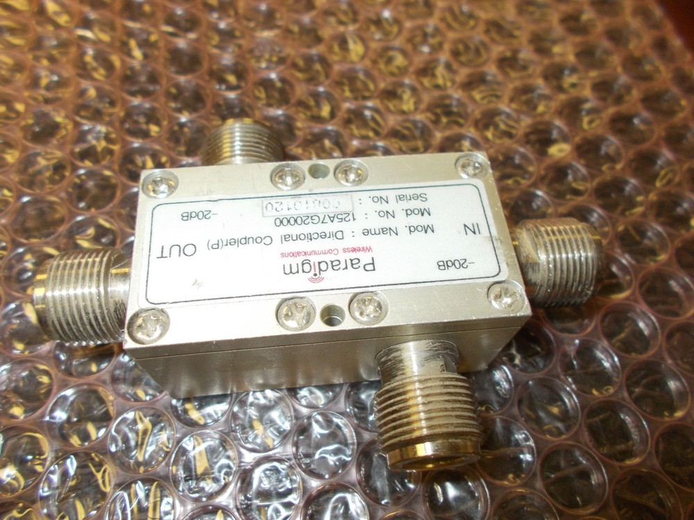 PARADIGM 125A7G20000 COUPLER -20db N Coupler