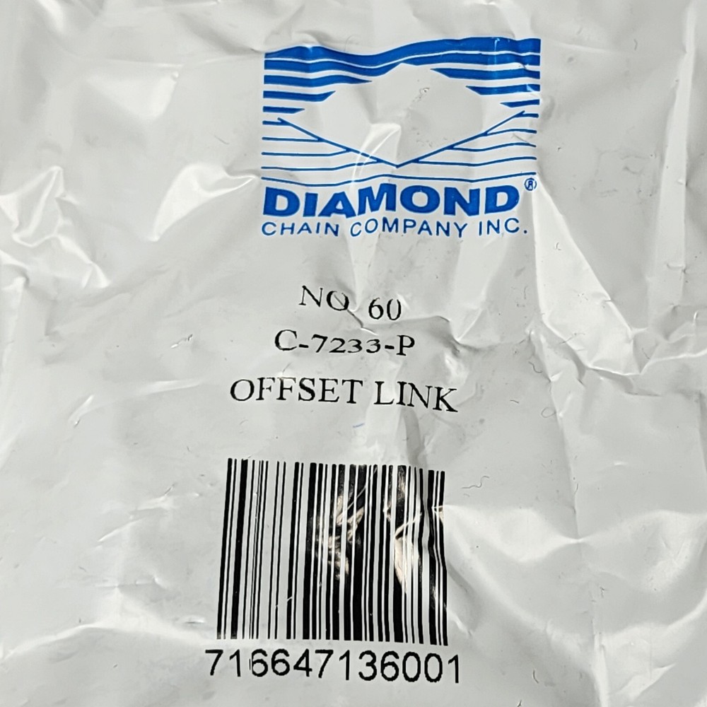Diamond C-7233-P / C7233P Offset Chain Link #60 C7233P