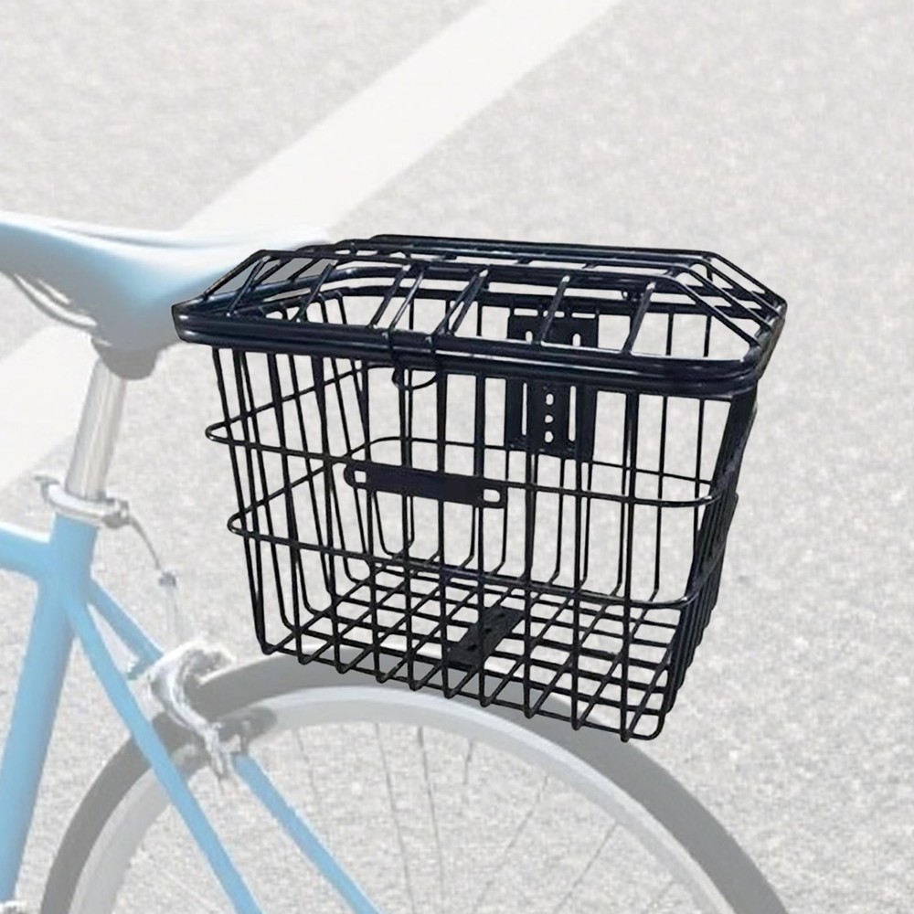 Bicycle Front Rear Basket Bin Universal Mount Reinforced Easily Install