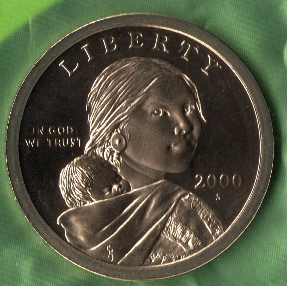 2000 S Proof Sacagawea Dollar Coin Uncirculated