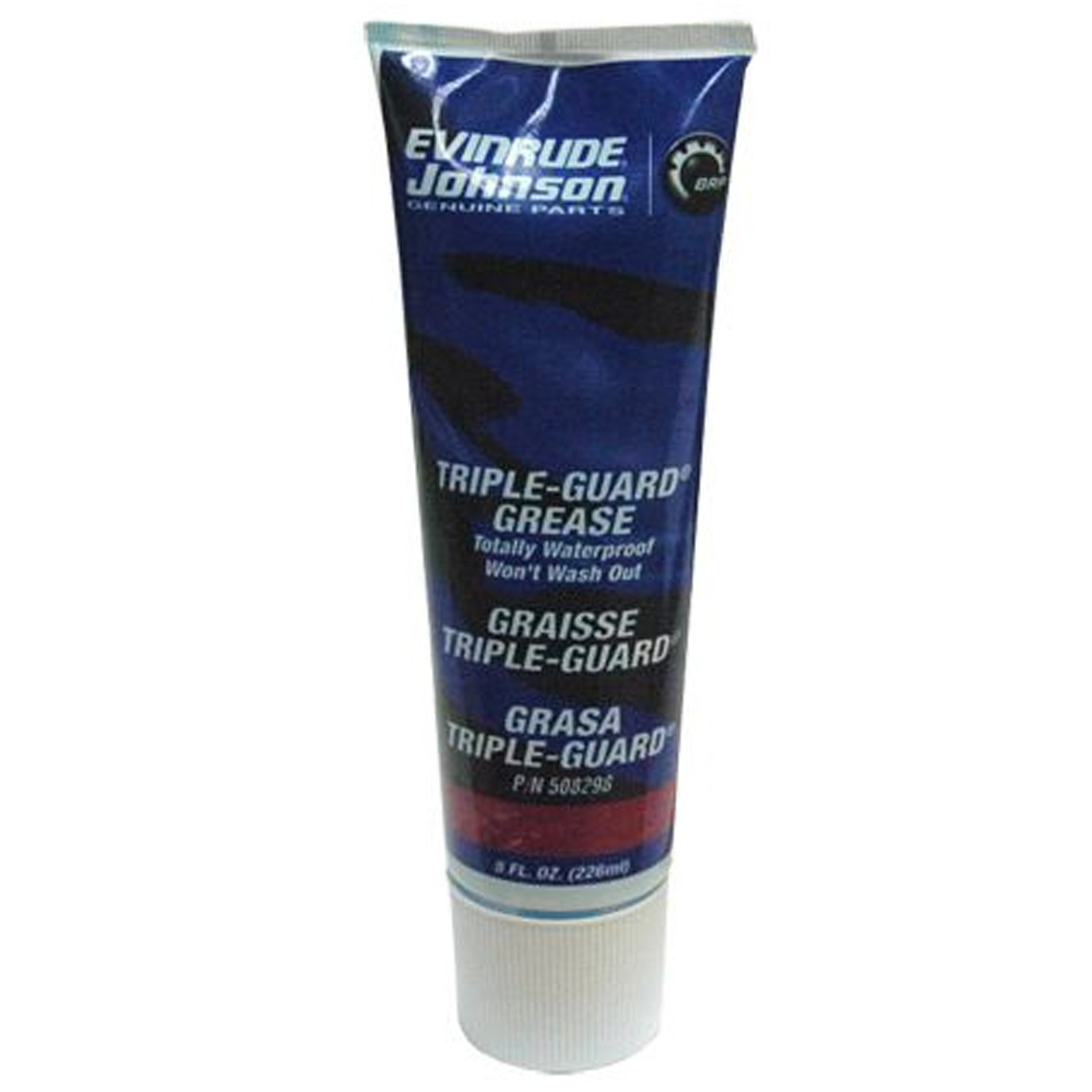 Johnson Evinrude OMC New OEM Triple Guard Marine Grease Tube 8oz, 0508298